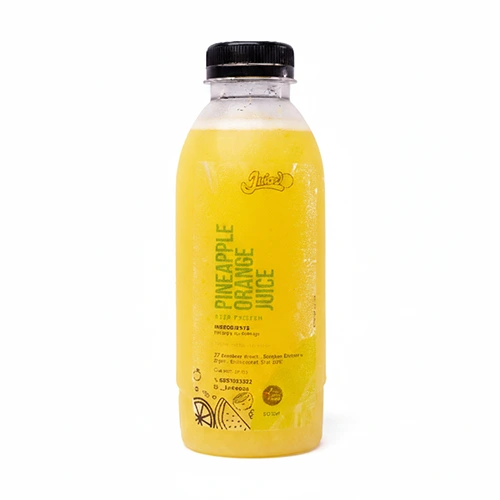 JuicedUp Fresh Juice 500ml PET (Pack of 6)-Pineapple Orange