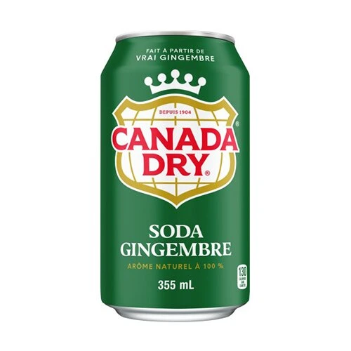 Canada Dry Ginger Ale 355ml Can (Pack of 24)